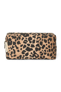  Brown Leopard Cotton Pouch 