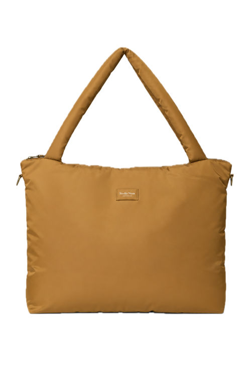 Technical Puffy Diaper Bag | Brown