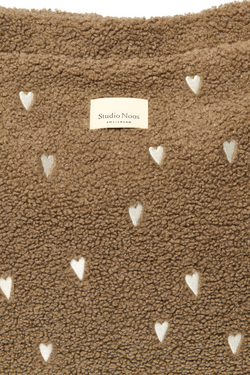 Teddy Hearts Diaper Bag | Brown Hearts