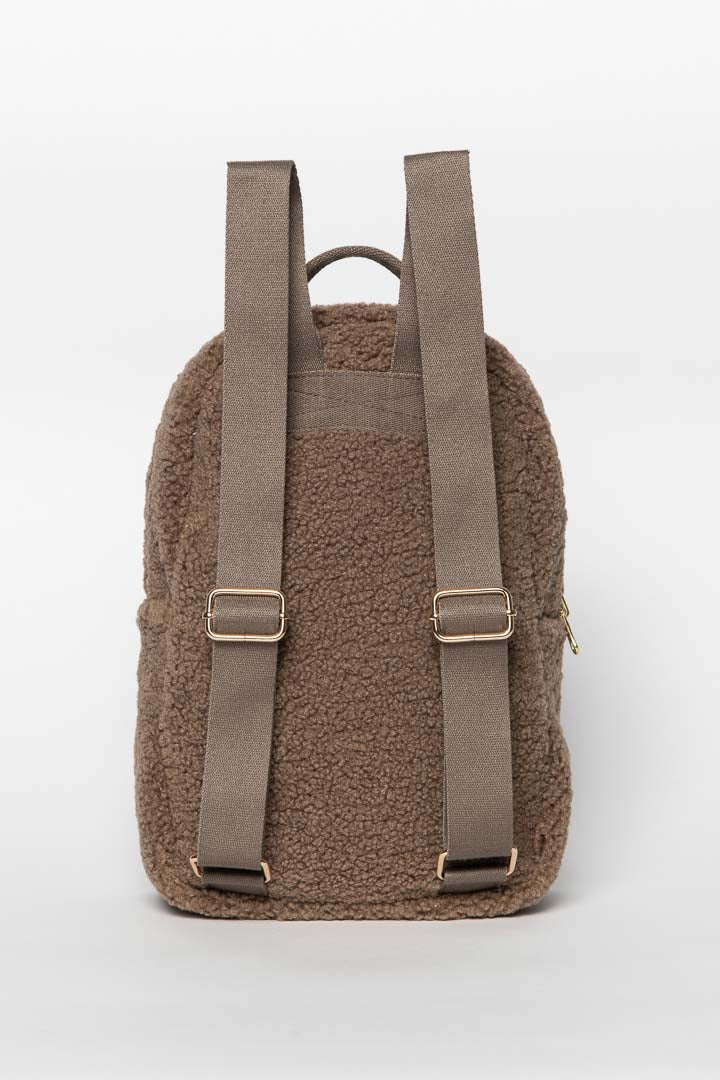 brown canvas mini backpack Teddy Mini Backpack