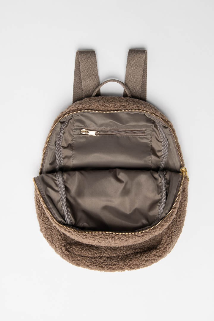 dark brown mini backpack Teddy Mini Backpack