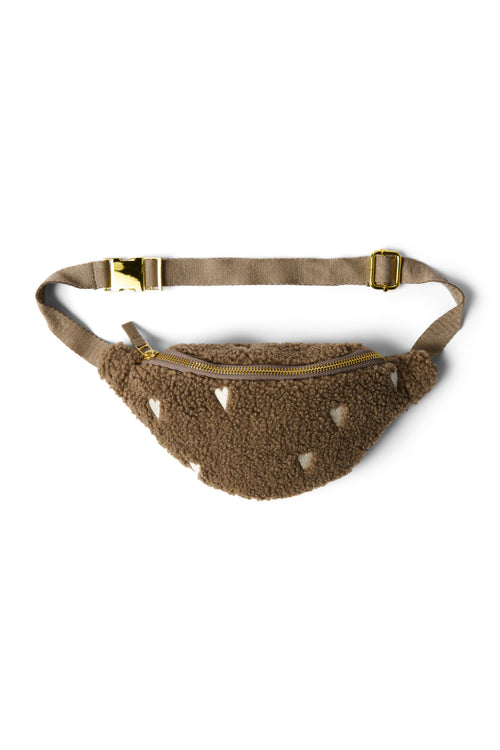 Teddy Hearts Mini Fannypack | Brown Hearts