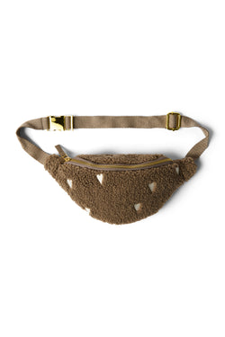 Teddy Hearts Mini Sac Banane | Brun Hearts