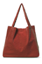 Cherry Red Rib Mom Bag