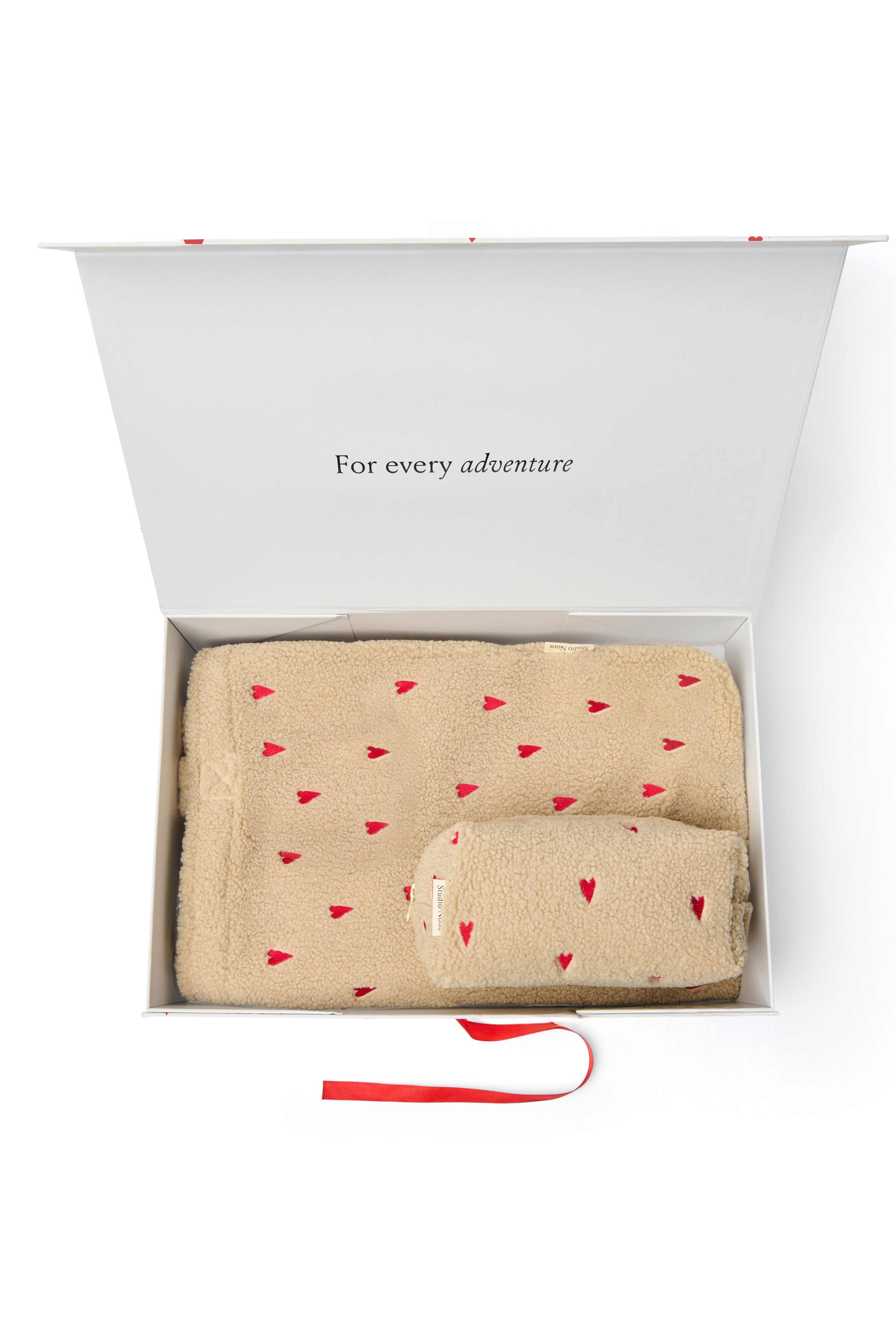 Classic Teddy Gift Set | Ecru Hearts