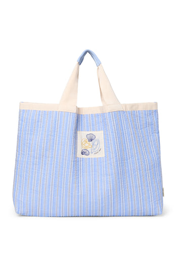 Titane Cotton Striped Beach Bag