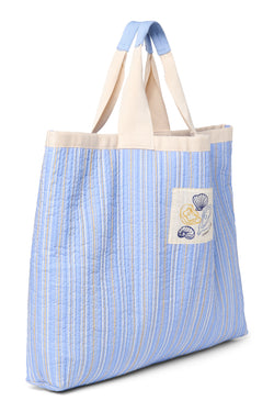 Cotton Beach Bag | Blue