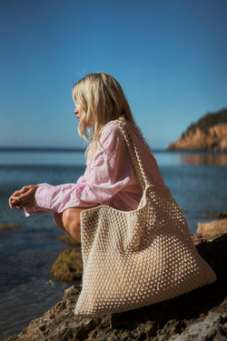 Macrame Mom Bag | Natural
