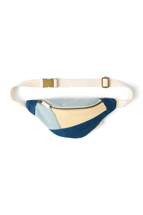 Patchwork Mini Fanny Pack | Denim