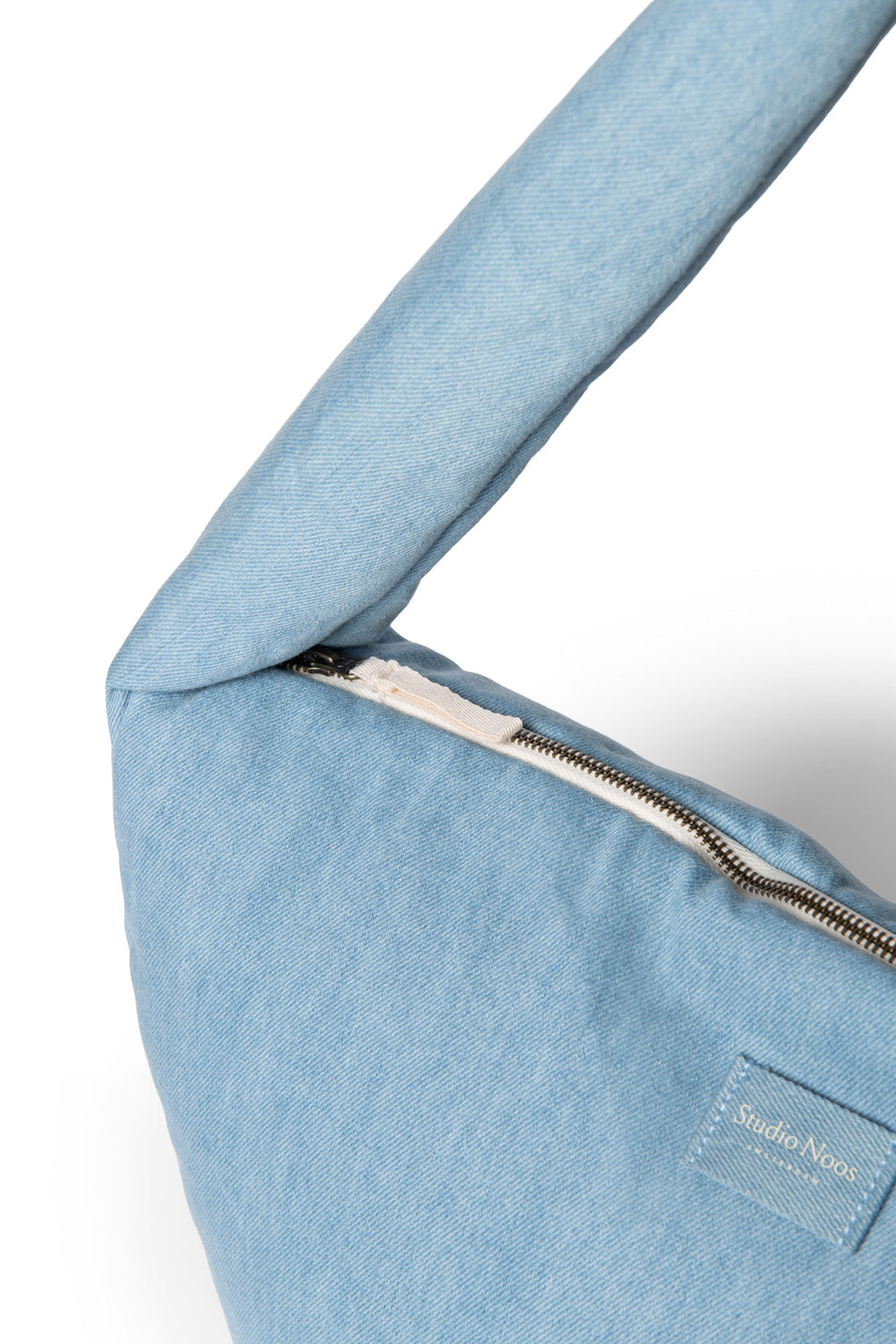 【Odd Studio】ODD Signature Denim Cutting Mini Bag - blue Stitch Denim Crossbody Bag