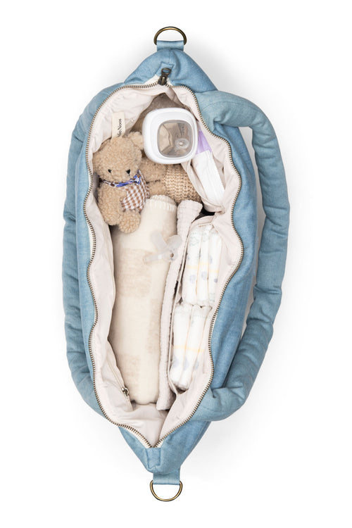 Denim Sac À Langer | Bleu