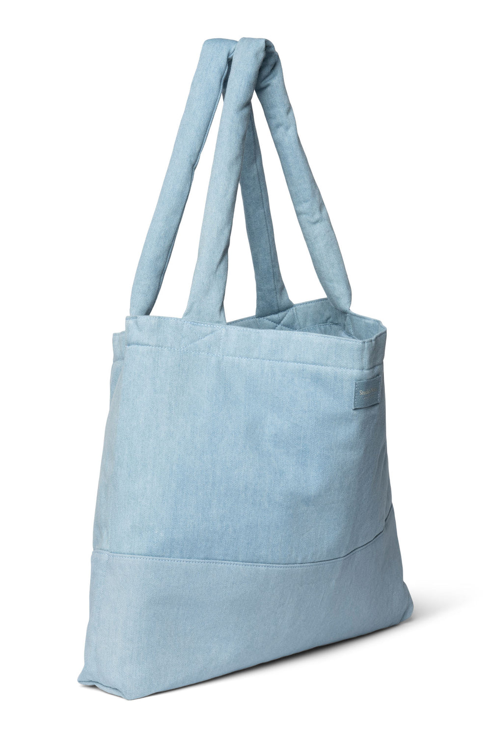 Denim Solid Mom Bag