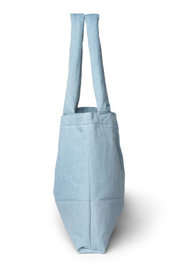 Denim Solid Mom Bag