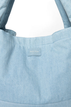 Denim Solid Mom Bag