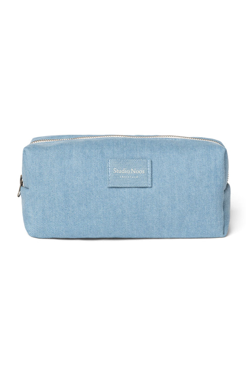 Denim Solid Pouch