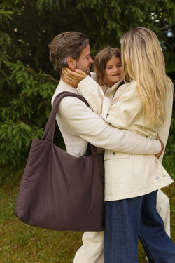 Puffy Mom Bag | Brown
