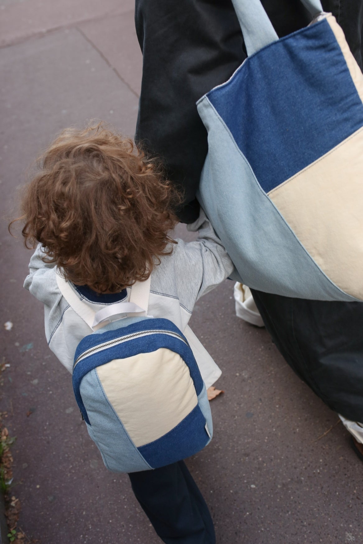 Patchwork Mini Backpack | Denim