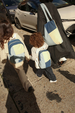 Patchwork Mini Backpack | Denim