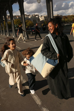 Patchwork Mom Bag | Denim