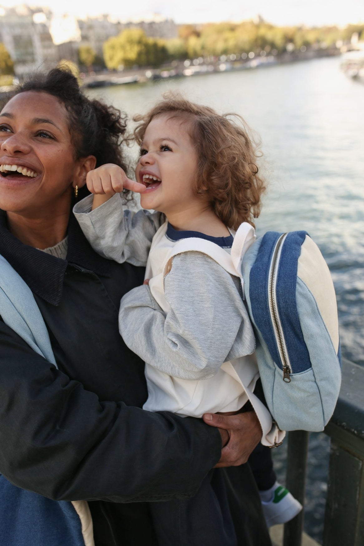 Patchwork Mini Backpack | Denim
