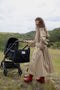 Flannel Chalkstripe Diaper Bag | Dark Blue