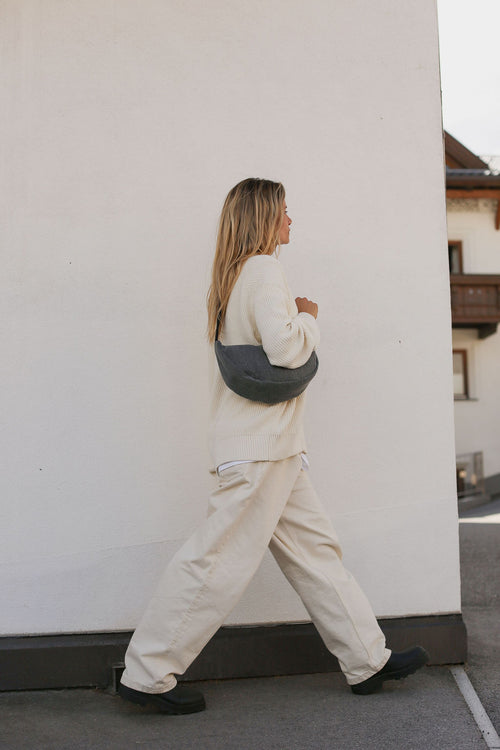 Denim Adult Sac Banane | Gris