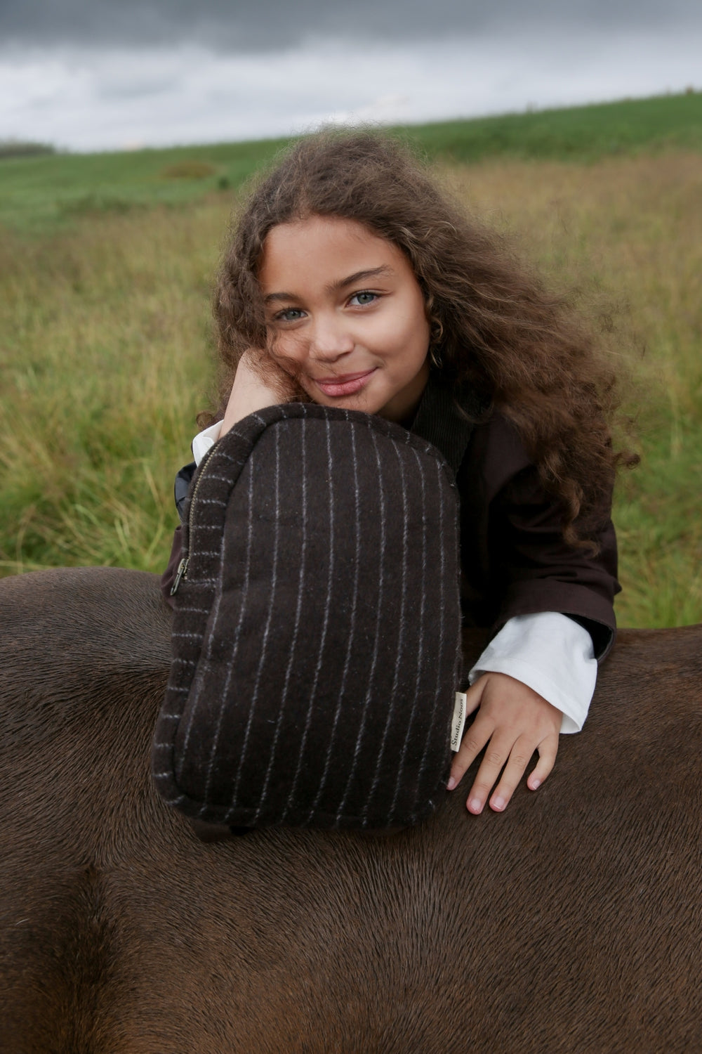 Flanelle craie Mini Sac à dos | Brun