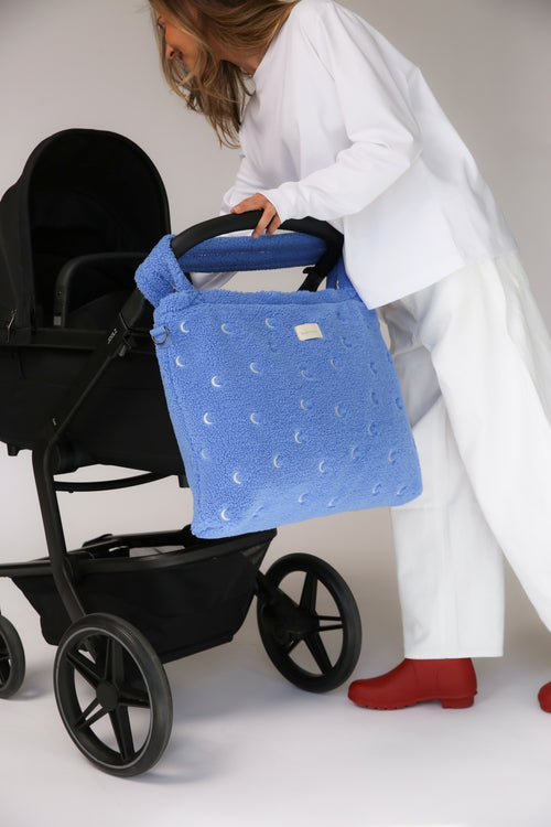 Teddy Diaper Bag | Light Blue Moon