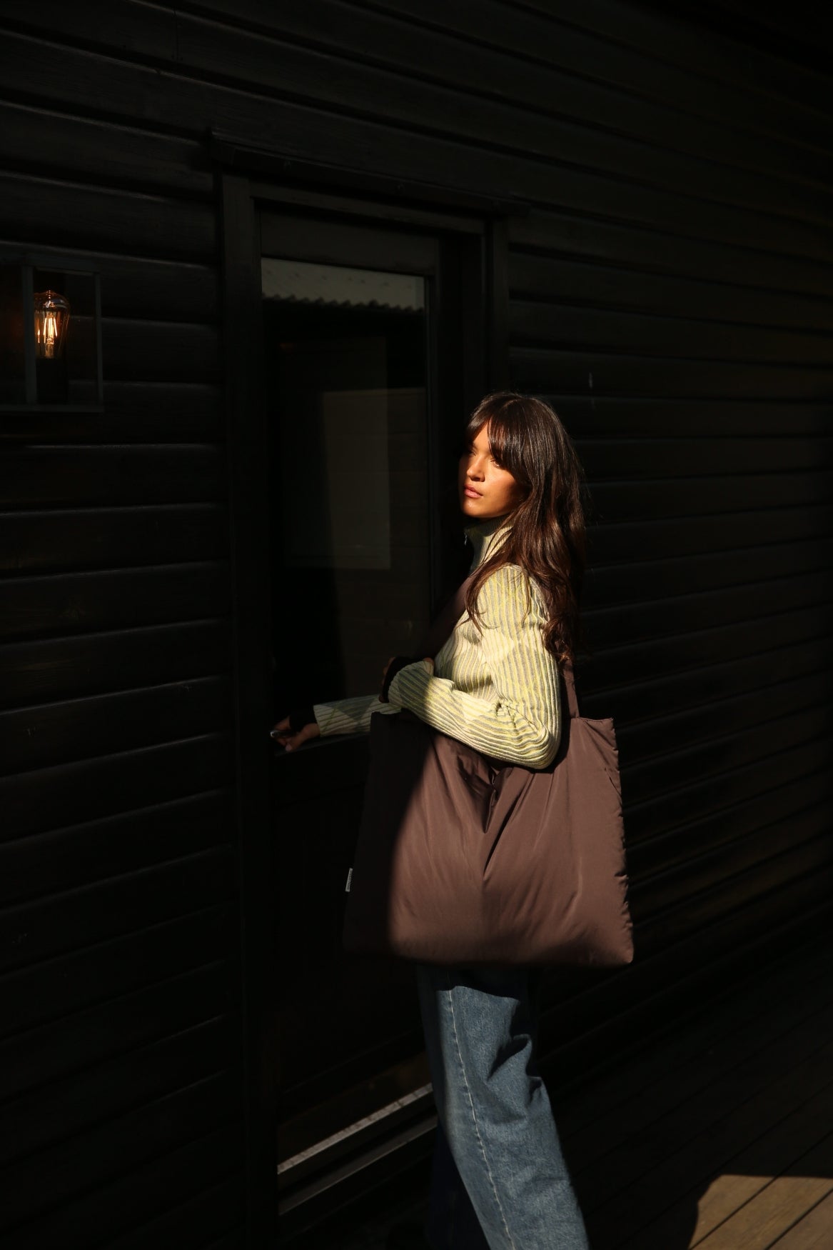 Puffy Mum Bag | Brown