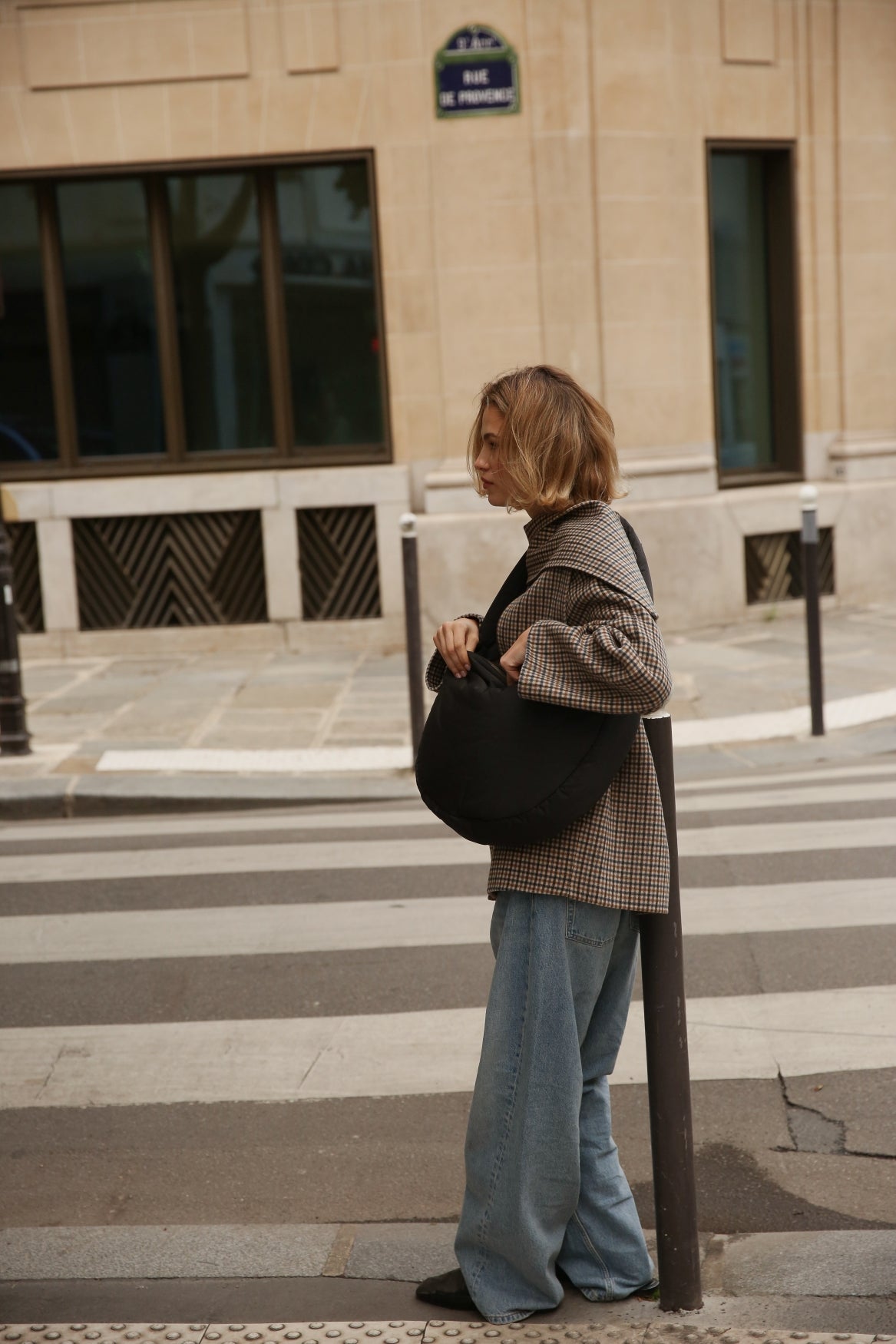 Puffy Cross Body Bag | Black