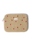 Ecru Teddy Hearts Laptop Sleeve | 13 INCH