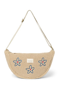  Écru Flower Heart Teddy Adult Sac Banane 