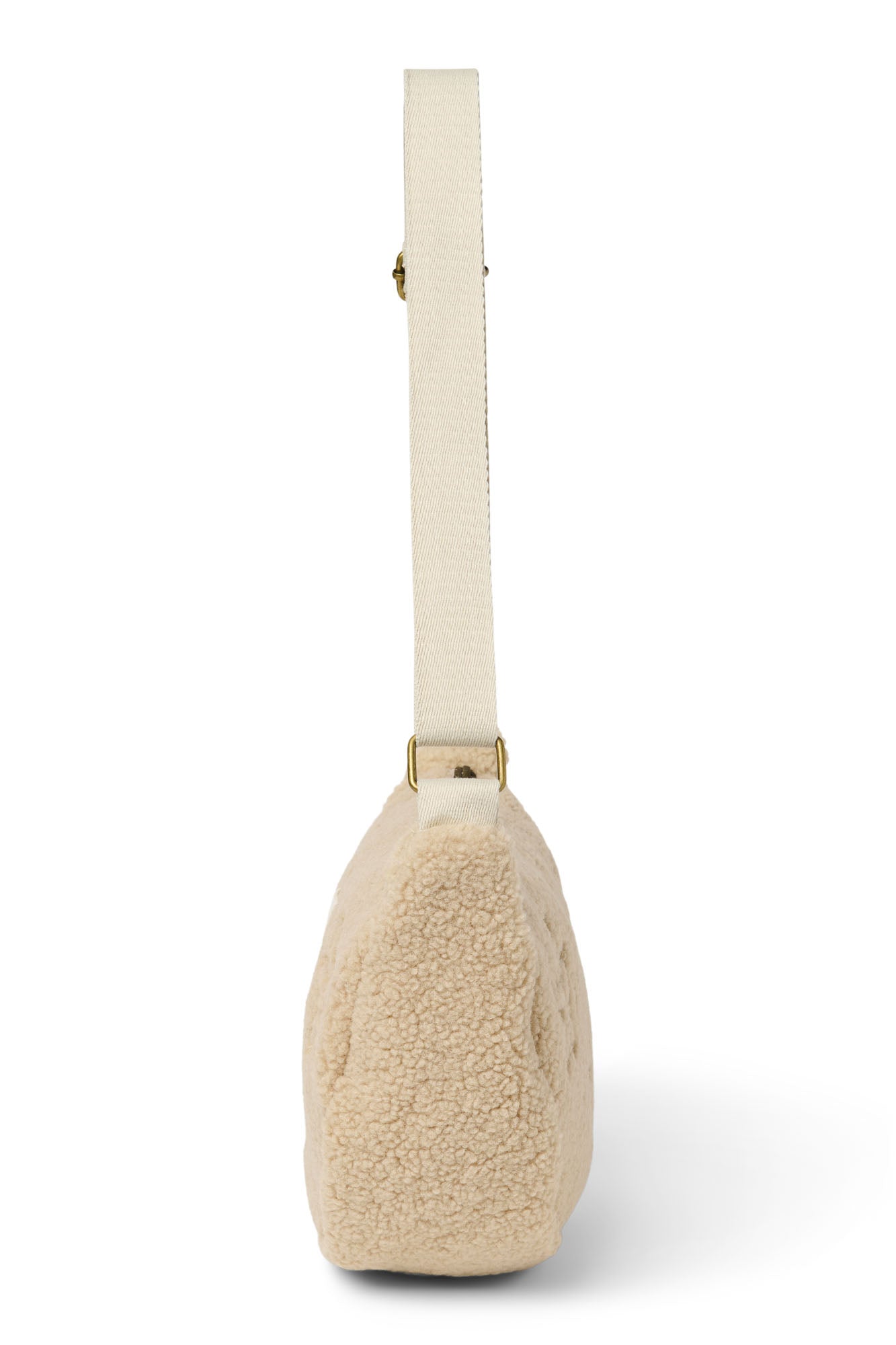 Teddy Adult Fanny Pack | Ecru Flower Heart