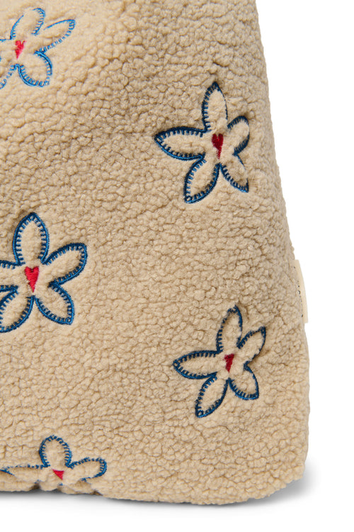 Teddy Mom Bag | Écru Flower Heart