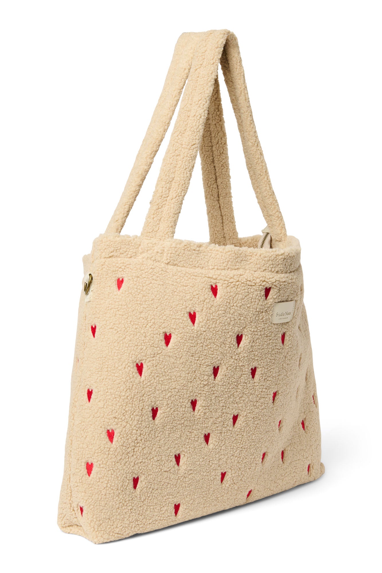 Ecru Teddy Hearts Luiertas