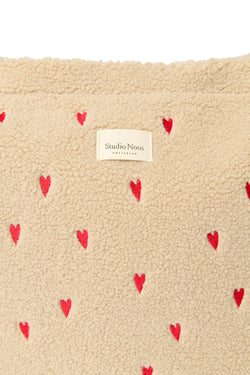 Ecru Teddy Hearts Luiertas