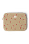 Teddy Hearts Laptop Sleeve | Ecru Hearts