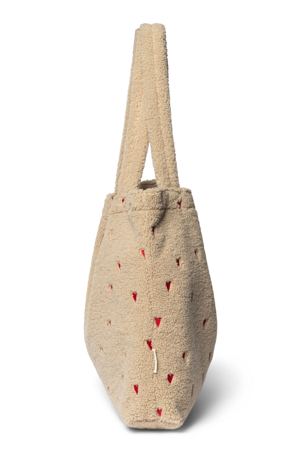 Teddy Hearts Mom Bag | Ecru Hearts