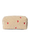Teddy Pouch | Ecru Hearts