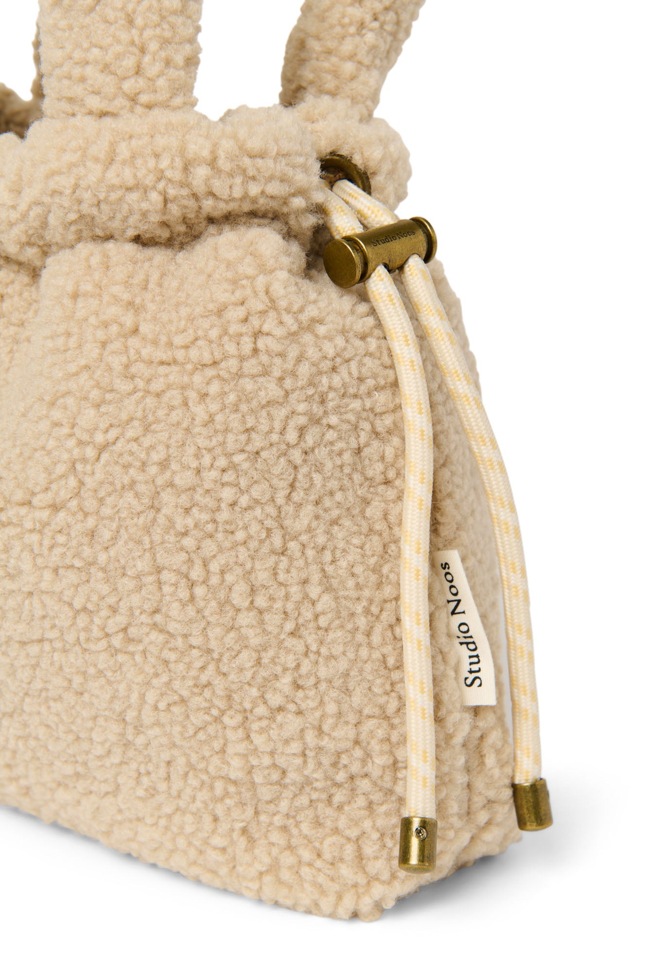 Teddy Mini Drawstring Bag | Ecru