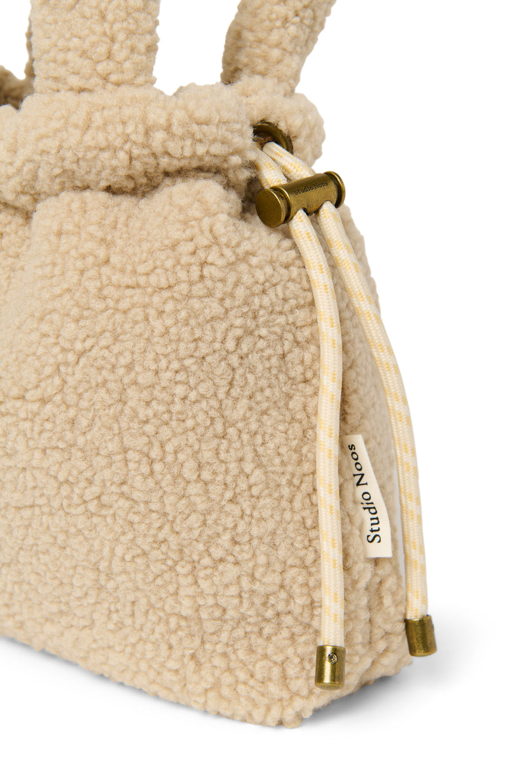 Teddy Mini Drawstring Bag | Ecru