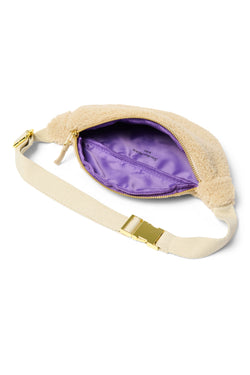 Teddy Mini Sac Banane | Écru