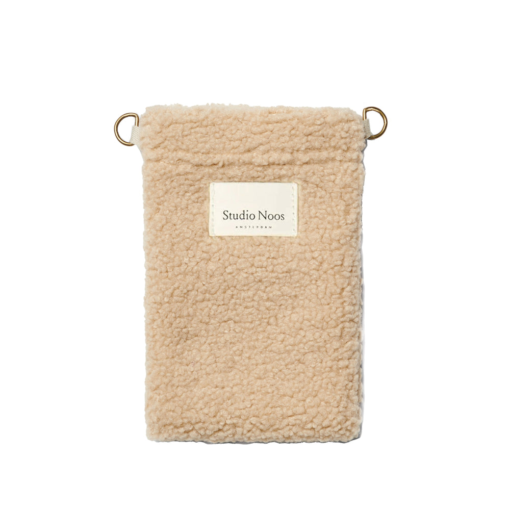 Teddy Phone Bag | Ecru
