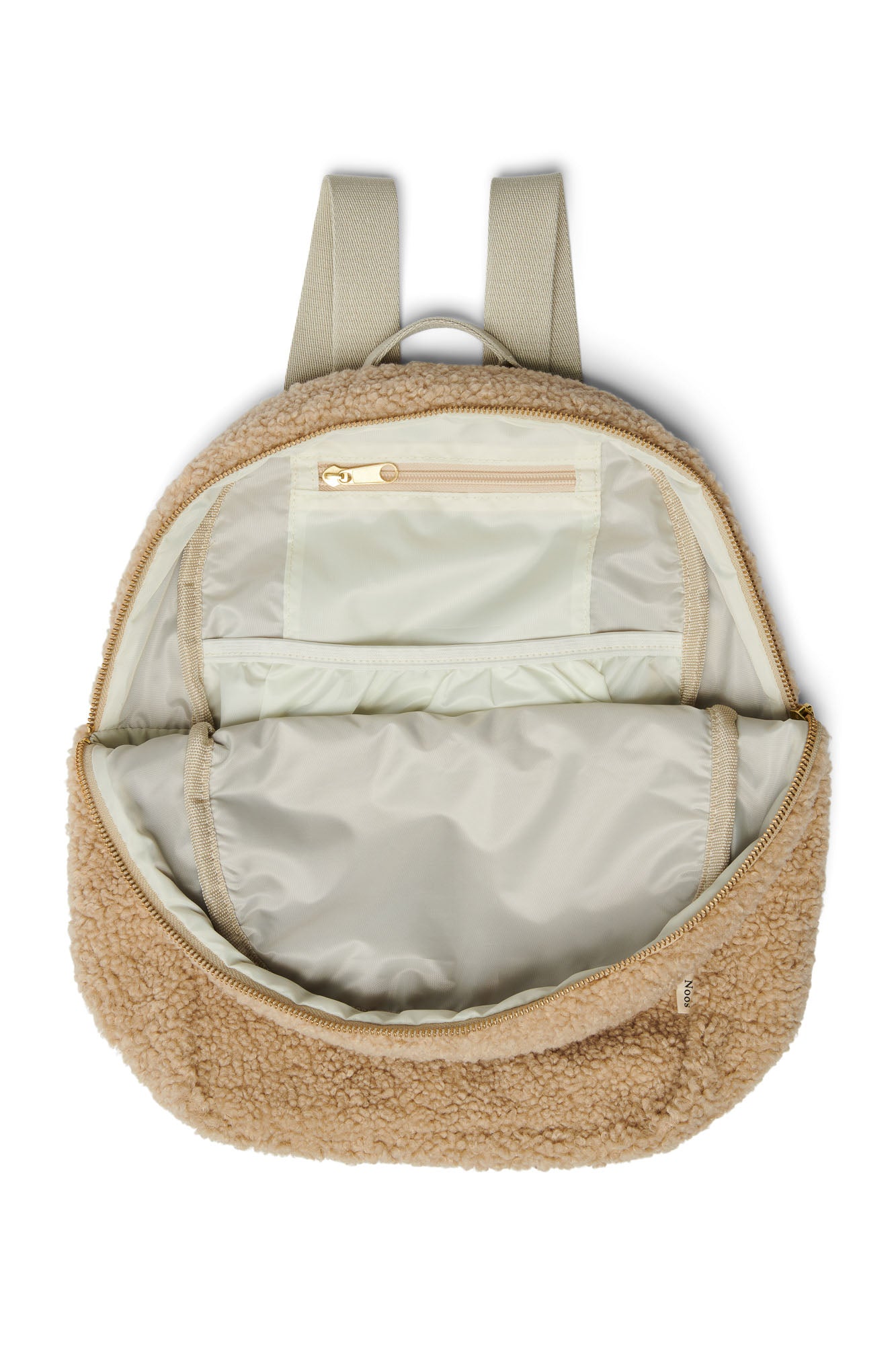 Ecru Teddy Midi Rugtas
