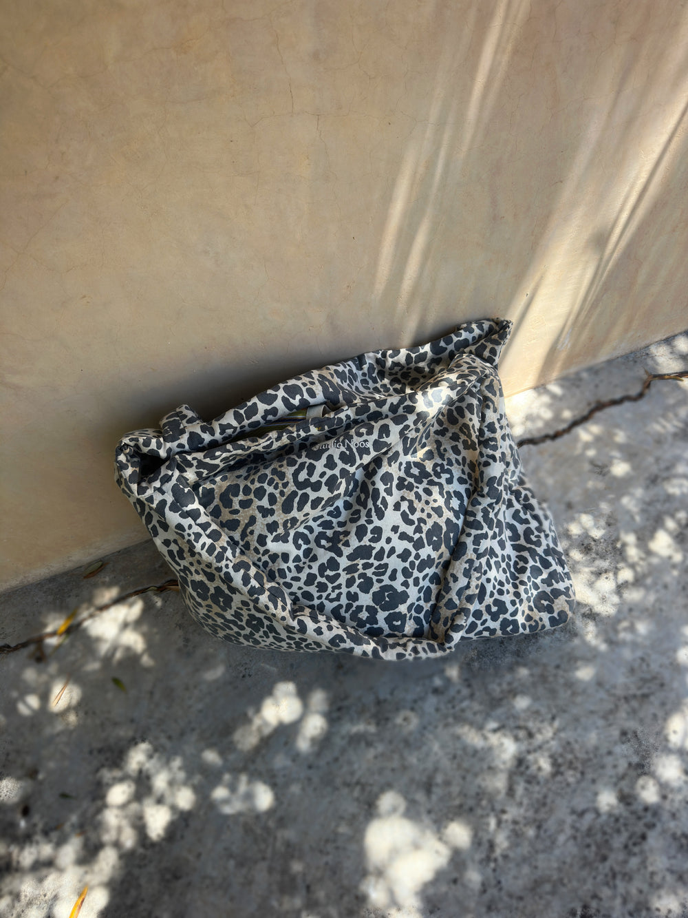 Soft Cotton Leopard Mom Bag