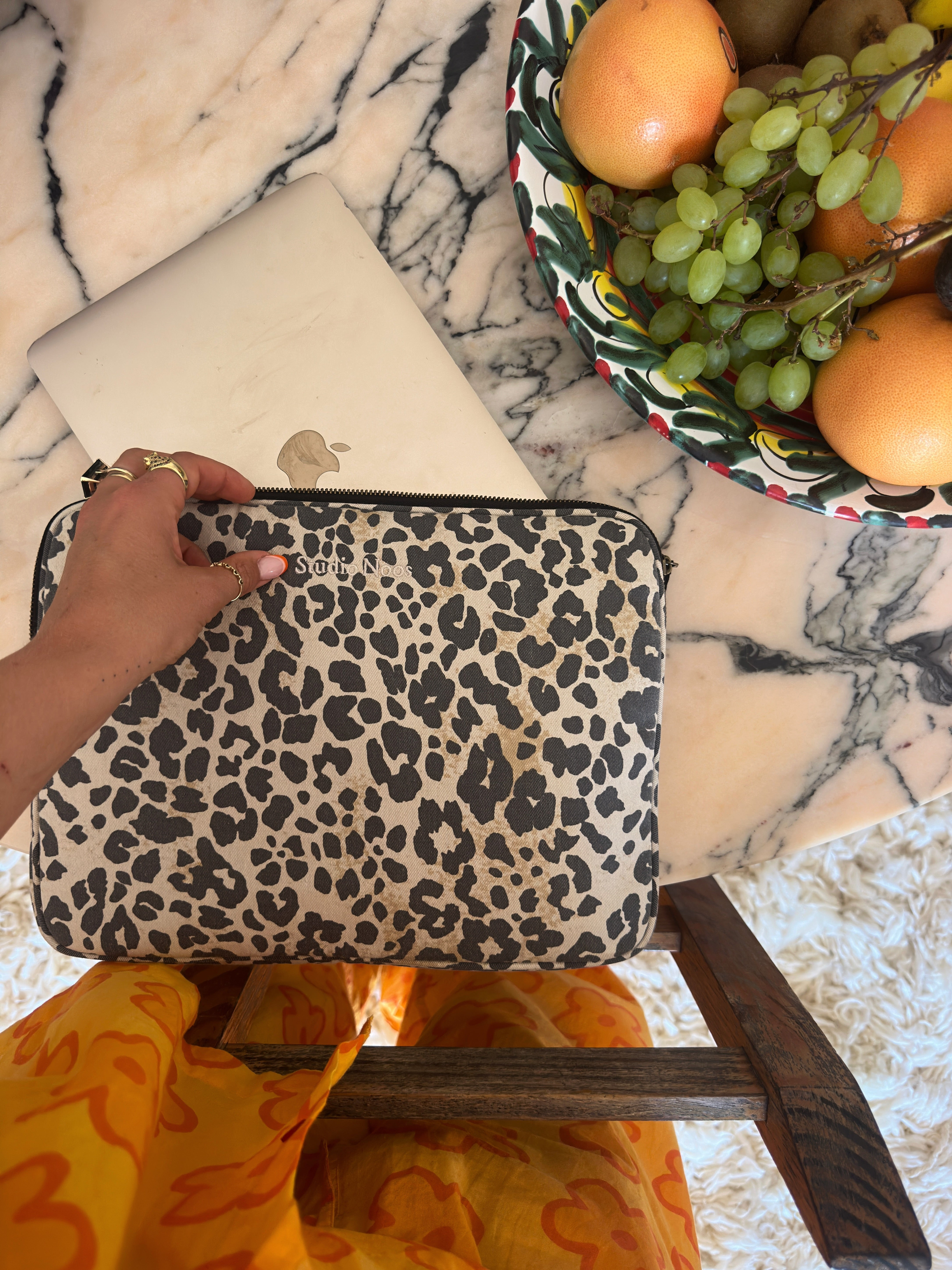 Soft Cotton Leopard Laptop Sleeve 13 INCH Studio Noos