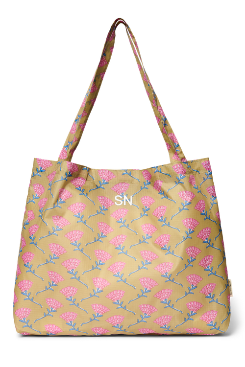 Groene Floral Grocery Bag