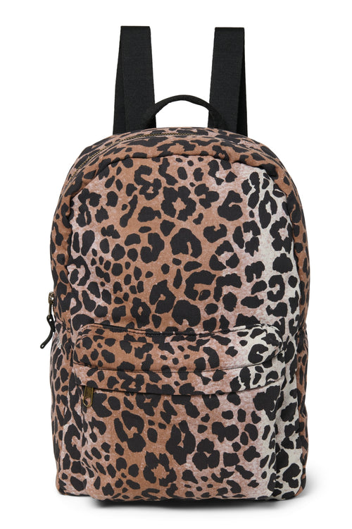 Zachte katoenen midi-rugzak | Hazel Leopard