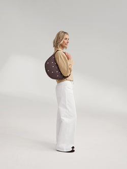 Puffy Adult-Gürteltasche | Braune Hearts