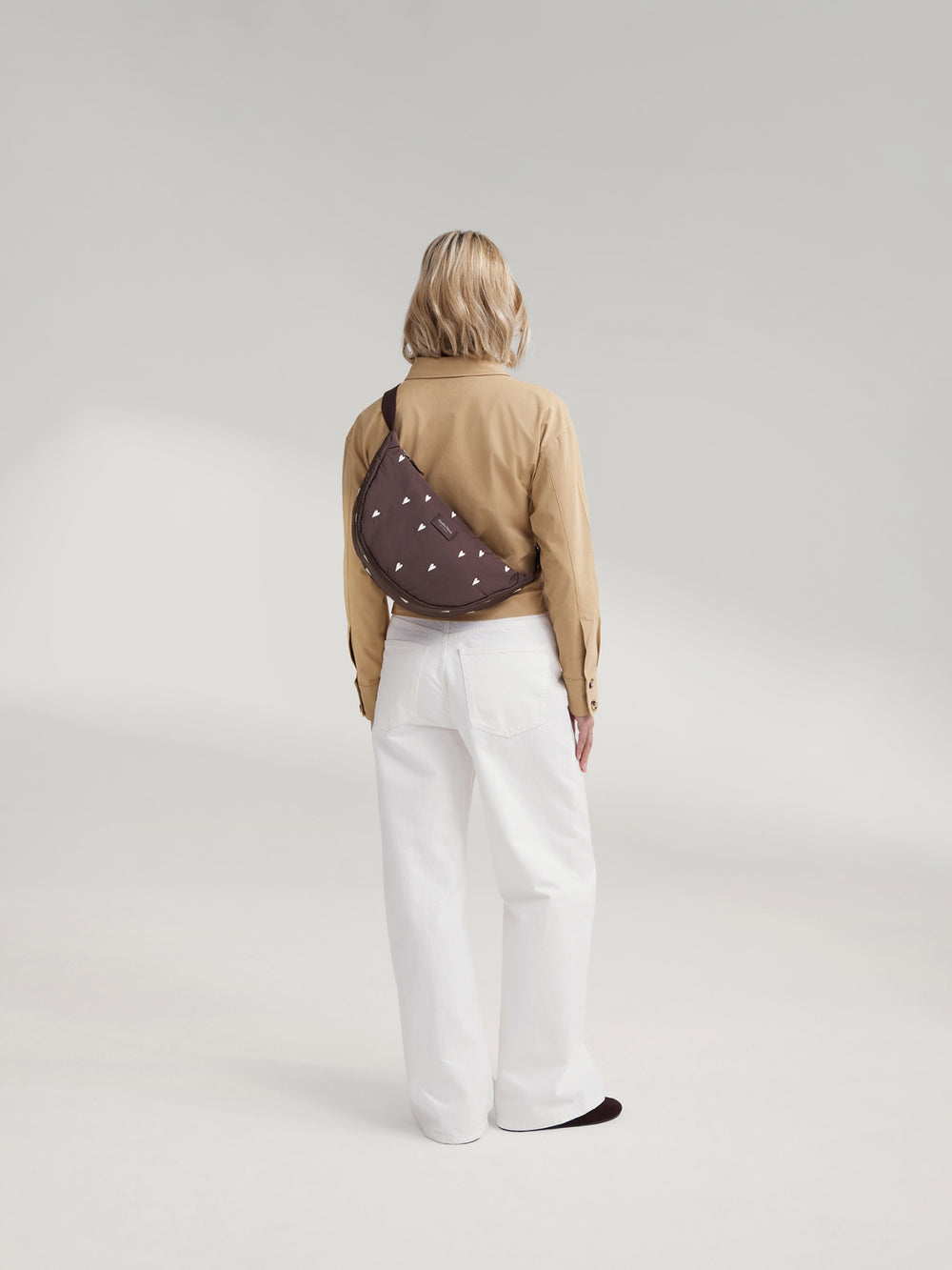 Puffy Adult-Gürteltasche | Braune Hearts